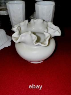 Vintage Milk Glass Lot-60+Pcs-Plates, Cups, Bowls, Vases & More! -HUGE Collection