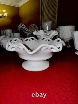 Vintage Milk Glass Lot-60+Pcs-Plates, Cups, Bowls, Vases & More! -HUGE Collection