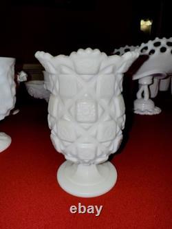 Vintage Milk Glass Lot-60+Pcs-Plates, Cups, Bowls, Vases & More! -HUGE Collection