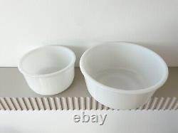 Vintage Milk Glass Mixing Bowls