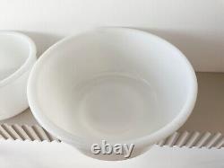 Vintage Milk Glass Mixing Bowls