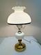Vintage Original White Milk Glass Hobnail Hurricane Table Lamp Parlor 22