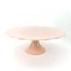 Vintage Pink Fenton Milk Glass Spanish Lace Cake Stand Pedestal Base 13