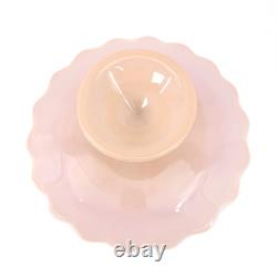 Vintage PINK Fenton Milk Glass Spanish Lace Cake Stand Pedestal Base 13