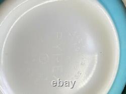 Vintage PYREX Amish Butterprint Cinderella Nesting Mixing Bowls Set of 4 Teal