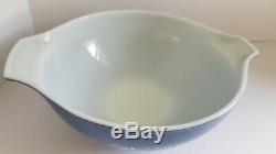 Vintage PYREX Colonial Mist Blue Nesting Mixing Bowl 441/442/443/444 New In Box