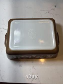 Vintage PYREX EARLY AMERICAN Refrigerator Dish 501-503 with501-503 Lids