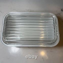 Vintage PYREX EARLY AMERICAN Refrigerator Dish 501-503 with501-503 Lids