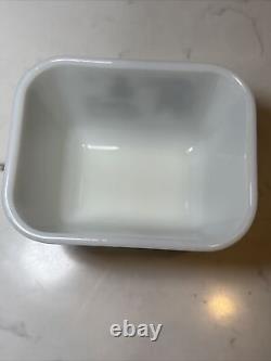 Vintage PYREX EARLY AMERICAN Refrigerator Dish 501-503 with501-503 Lids