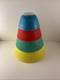 Vintage Pyrex Primary Colors Set Of 4 Nesting Bowls 1950's 401 402 403 404