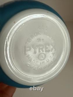 Vintage PYREX PRIMARY COLORS Set of 4 Nesting Bowls 1950's 401 402 403 404