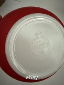 Vintage PYREX PRIMARY COLORS Set of 4 Nesting Bowls 1950's 401 402 403 404