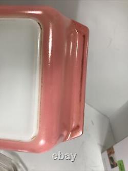 Vintage PYREX Pink Daisy 2 Qt 575-B 21 Casserole Dish with Lid