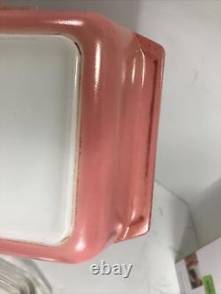 Vintage PYREX Pink Daisy 2 Qt 575-B 21 Casserole Dish with Lid