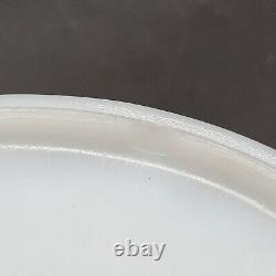 Vintage Pair Yellow Stripe Pyrex Mixing Bowls 1.5pt With 1 Lid Milk Glass