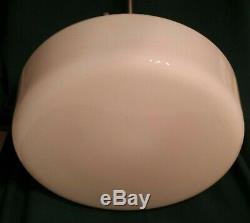 Vintage Pendant Light Ceiling Fixture Large Milk Glass Shade Perfeclite Co