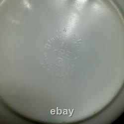 Vintage Pyrex 404 Green Dot (Green Dots) Bowl 4 Quart White Milk Glass USA