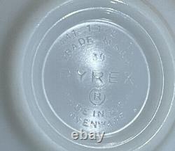 Vintage Pyrex AMISH BUTTERPRINT Cinderella 3 Bowl Set +Refrigerator Dish -White