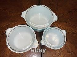 Vintage Pyrex Amish Butterprint Cinderella Casserole 6-Pc. Set 473 474 475 NICE