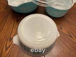 Vintage Pyrex Amish Butterprint Cinderella Casserole 6-Pc. Set 473 474 475 NICE