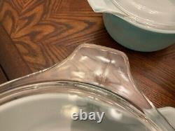 Vintage Pyrex Amish Butterprint Cinderella Casserole 6-Pc. Set 473 474 475 NICE