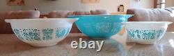 Vintage Pyrex Amish Butterprint Cinderella Nesting Mixing Bowls Set of 3