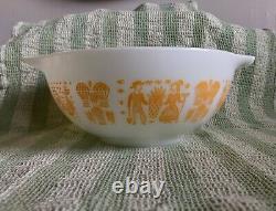 Vintage Pyrex Amish Butterprint Cinderella Orange Pumpkin? Gold 443 2 1/2 qt