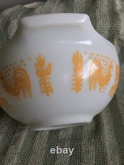 Vintage Pyrex Amish Butterprint Cinderella Orange Pumpkin? Gold 443 2 1/2 qt