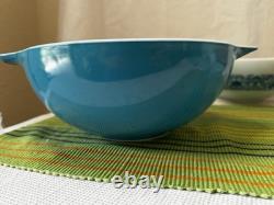 Vintage Pyrex Apollo 11 Horizon Blue Cinderella Bowls complete set 441-444 D