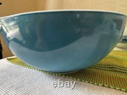 Vintage Pyrex Apollo 11 Horizon Blue Cinderella Bowls complete set 441-444 D