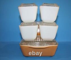 Vintage Pyrex BUTTERFLY GOLD 12 PC Refrigerator Dish Set