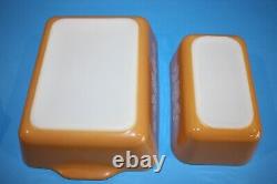 Vintage Pyrex BUTTERFLY GOLD 12 PC Refrigerator Dish Set