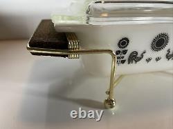 Vintage Pyrex Black Rooster Space Saver Casserole Dish 575 2 Quart 1958 MCM