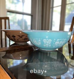 Vintage Pyrex Bowls Dishes USA Mid Century Lot Of 6