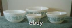 Vintage Pyrex Butter Print 401,402,403,404 rare set EUC