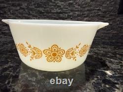 Vintage Pyrex Butterfly Gold 472 473 474 503 Casserole Refrigerator Dish Set