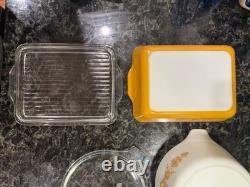Vintage Pyrex Butterfly Gold 472 473 474 503 Casserole Refrigerator Dish Set Vintage Pyrex Butterfly Gold 472 473 474 503 Casserole Refrigerator Dish Set