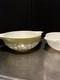 Vintage Pyrex Cinderella Nesting Mixing Bowl Green White Daisy Retro Set Of 4