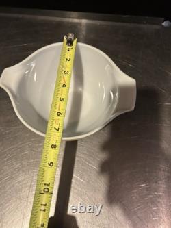 Vintage Pyrex Cinderella Nesting Mixing Bowl Green White Daisy Retro Set Of 4
