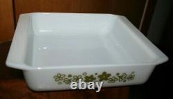 Vintage Pyrex Crazy Daisy Spring Blossom Lasagna Bread Brownie Pans