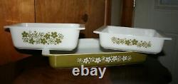 Vintage Pyrex Crazy Daisy Spring Blossom Lasagna Bread Brownie Pans