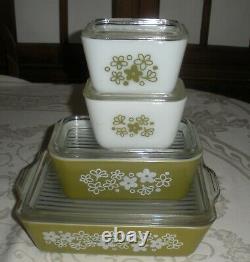 Pyrex daisy refrigerator on sale set