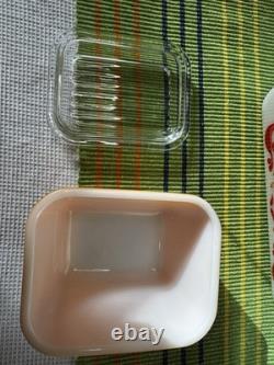 Vintage Pyrex Friendship Refrigerator 8 piece Dishes & Lids 501-503 B