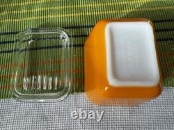 Vintage Pyrex Friendship Refrigerator 8 piece Dishes & Lids 501-503 B