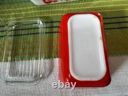 Vintage Pyrex Friendship Refrigerator 8 piece Dishes & Lids 501-503 B