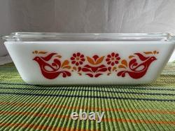 Vintage Pyrex Friendship Refrigerator 8 piece Dishes & Lids 501-503 B