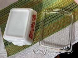 Vintage Pyrex Friendship Refrigerator 8 piece Dishes & Lids 501-503 B