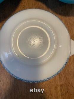 Vintage Pyrex Horizon Blue Set of 3 Cinderella Mixing Bowls