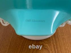 Vintage Pyrex JAJ Turquoise Goooseberry Cinderella Mixing Bowl (4 Quart)