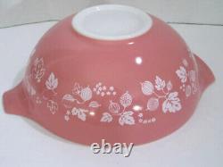 Vintage Pyrex PINK Gooseberry Cinderella Bowls Complete Set of 4